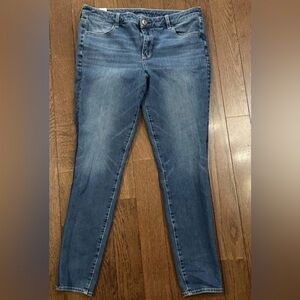 Women’s American Eagle Dream Jeans Size 16 Long Tall Stretch AEO Hi Rise Jegging